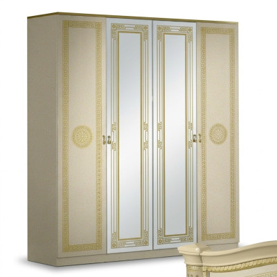 Armoire de vêtements Designer à haute brillance Armoires à vêtements Mobilier Meubles de vie Bois neuf