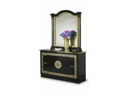 Miroir Commode Armoire Commodes Buffet Ensemble de chambre Bois Style moderne neuf