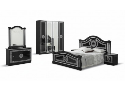 Chambre Ensemble Complet Style Royal Moderne Lit Table de chevet 6 pcs. nouveau