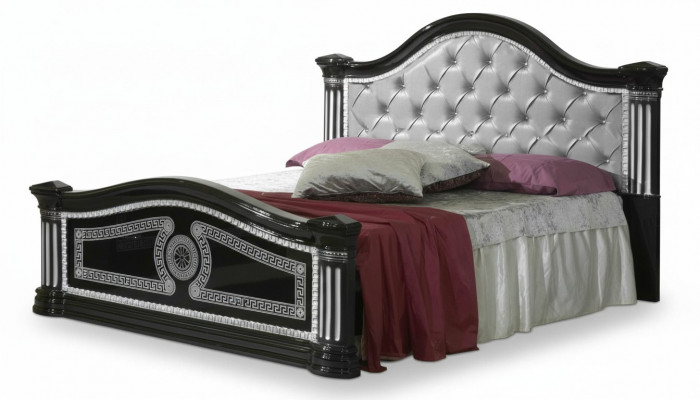 Lits Chesterfield de luxe Lit en bois royal Hôtel Palace Lit double 180x200