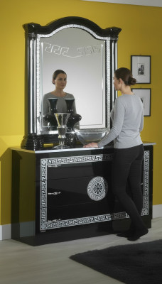 Conception Commode Armoire Coffrets de luxe Commode Étagère Console Mobilier 116cm neuf