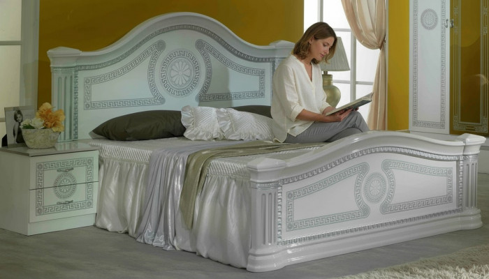 Designer lit Chambre Lits Classique Bois Hôtel Luxe Rembourrage Siège neuf