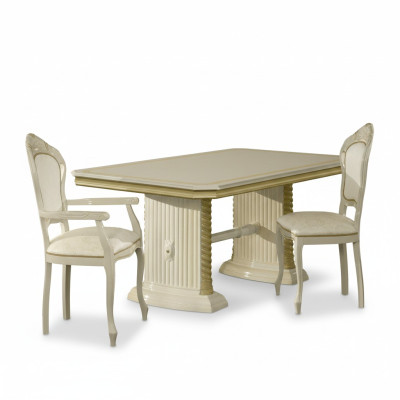 Style Table à manger Table en vrai bois Tables classiques de designer Meubles italiens