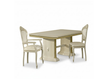 Style Table à manger Table en vrai bois Tables classiques de designer Meubles italiens