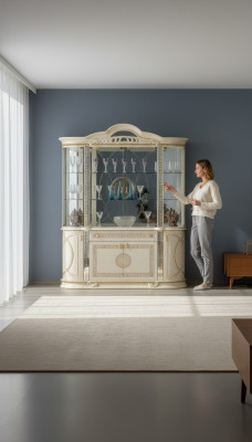 Salle de séjour Armoire classique Vitrine Buffet Vitrines Armoires Buffet