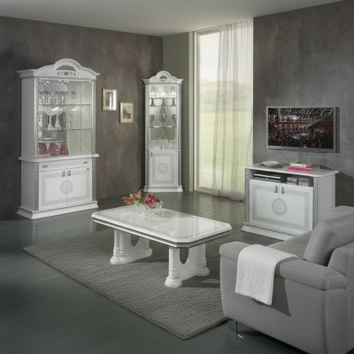 Salle à manger Ensemble complet Table Buffet Vaisselier Table basse Vitrine Ensemble neuf