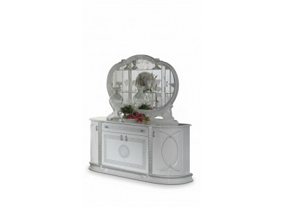 Miroir Commode Armoire Commodes Buffet Chambre à coucher Ensemble de chambre Bois Style moderne 2 pièces