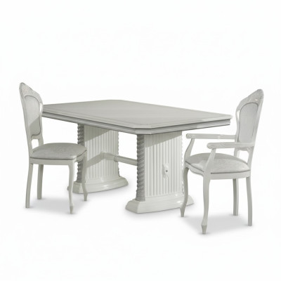Table à manger Table Salle à manger Salon Bois Design Tables Mobilier Italien neuf