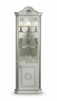 Vitrine d'angle de luxe Vitrine Armoires Armoires en bois de style italien