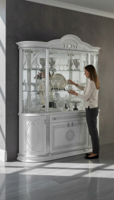 Vitrine Armoire en bois Vitrines classiques Armoires en bois Design Salle de séjour Verre