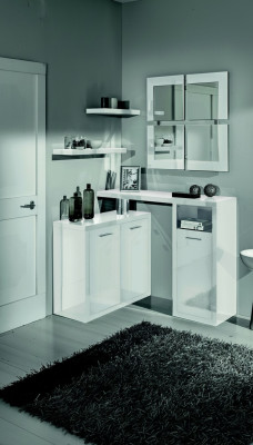 Couloir Portemanteau Console Commodes Table Entrée Consoles Tables Mur Brillant neuf