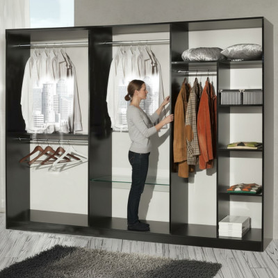 Armoire de luxe pour vêtements, designer, armoires à vêtements haute brillance, mobilier en bois vivant, nouveau.