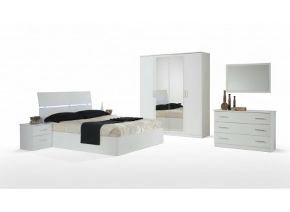 Chambre Classique Lit Hôtel Double Textile Lits Rembourrés Fabriqués en Italie