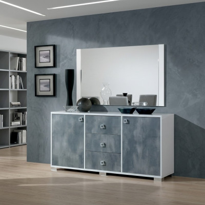 2 commodes modernes. Ensemble de commode de style moderne + miroir de meubles italiens