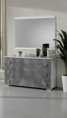 Tables consoles Table Table Side Board Chambre à coucher Bois Miroir + Commode Coffres de tiroirs