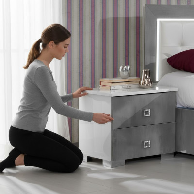Design Table de chevet Console Côté Chambre de luxe Consoles Tables Bois neuf