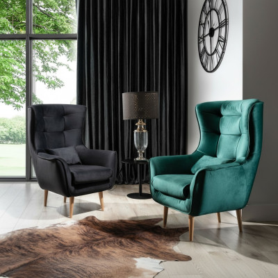 Fauteuil design Lounge Club Chaise télévision Chaises Fauteuil relax Bureau Tapisserie neuf