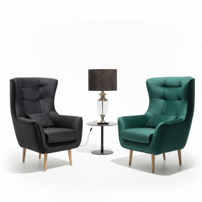 Fauteuil design Lounge Club Chaise télévision Chaises Fauteuil relax Bureau Tapisserie neuf