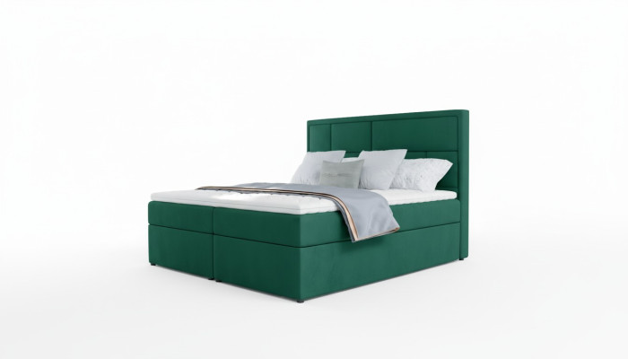 Lits de velours de luxe 180x215 Chambre classique en velours Lit italien