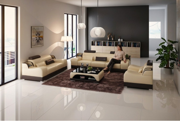 Ensemble de canapés en cuir Classic Suite 32 places