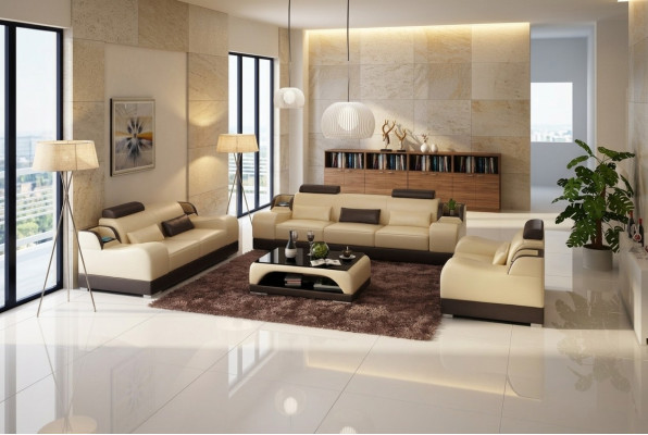 Ensemble de canapés en cuir Classic Suite 32 places
