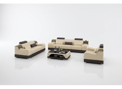 Ensemble de canapés en cuir Classic Suite 32 places
