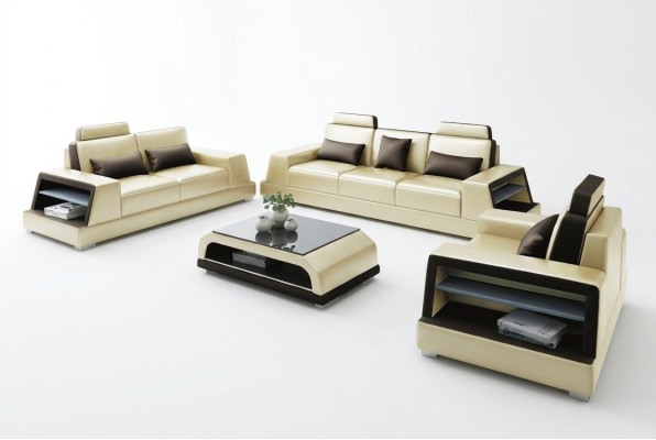 Ensemble de canapé 3+1 pièces Design Canapés Revêtement de canapés Relax Moderne