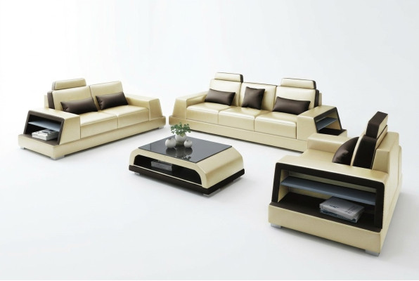 Ensemble de canapés Ensemble de sièges Canapés design Canapés rembourrés Canapés en cuir Modernes 3+3