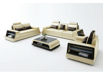 Ensemble de canapés Ensemble de sièges Canapés design Canapés rembourrés Canapés en cuir Modernes 3+3