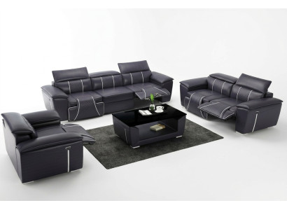 Canapé en cuir ensemble de canapés 31 places suite canapé rembourré canapé canapé designer