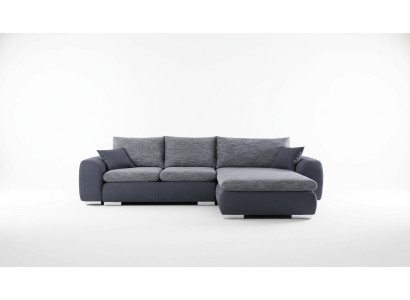 Canapé d'angle avec fonction lit Gris Canapé Rembourrage Canapés Textiles Sofas Sofa