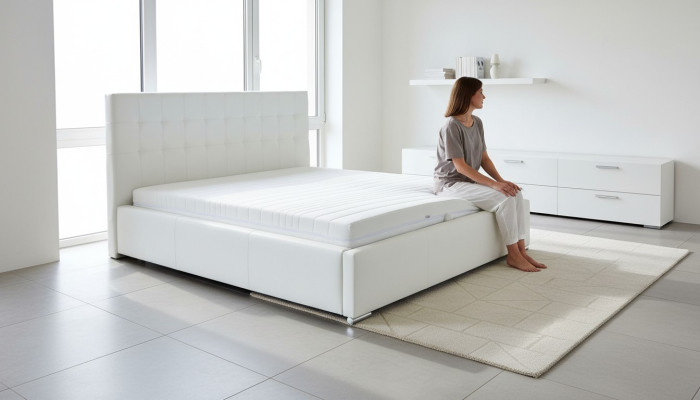 Linge de lit d'hôtel Design textile Double lit de mariage Moderne Chambre de sommeil de luxe