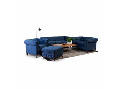 Canapé design 3 places Chesterfield Canapé Tapisserie Trois Places Textile