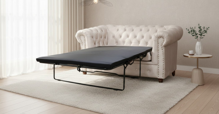 Chesterfield 2 places Canapé Canapé de bureau avec fonction lit Canapés Canapés Deux places