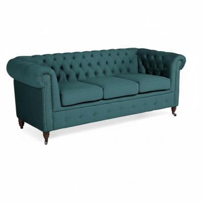 Meubles classiques Chesterfield canapé trois places Canapé en tissu Design élégant
