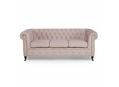 Mobilier classique Chesterfield Canapé 3 places Tissu Tissu Canapé Design noble nouveau