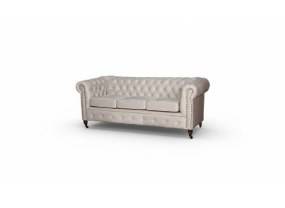 Chesterfield Canapé 3 places Canapé en cuir Canapé Rembourrage Siège Suite Trois places neuf