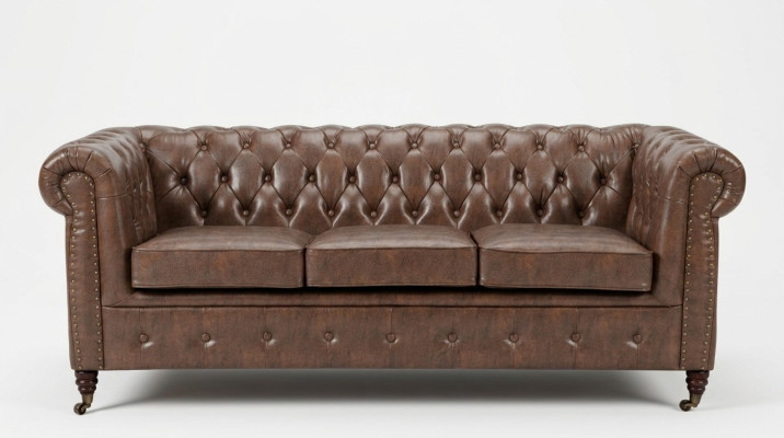 Ensemble de canapé Chesterfield design Canapé Sofa Ensemble de revêtement 3+2+1 place