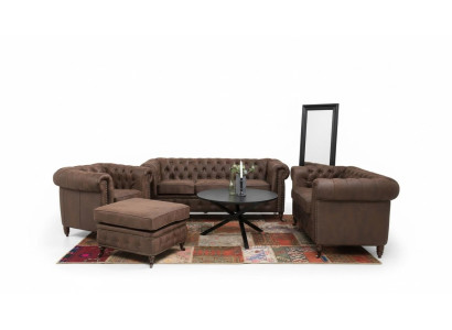 Canapé Chesterfield Rembourrage 321 Tabouret Assise Suite Canapé Canapés Repose-pieds