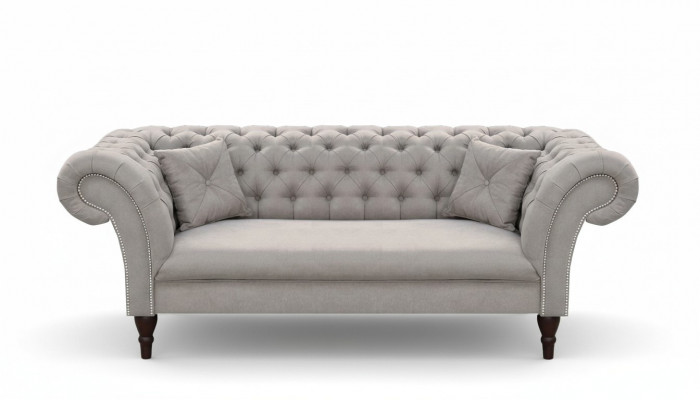 Canape trois places Chesterfield en simili cuir Immédiatement.