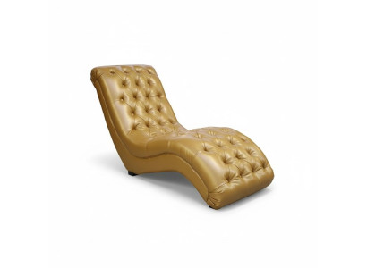 Chesterfield Chaise Longue Canapé Long Chair Club Décoratif Relax Chauffeuse en Cuir