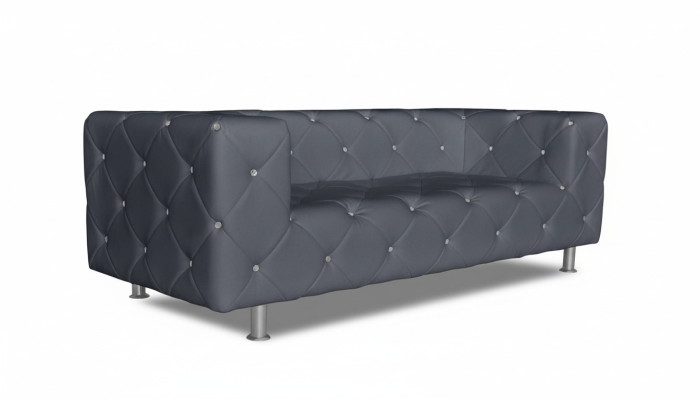 Canapé trois places design rembourrage canapé 3 places salon Chesterfield gris nouveau