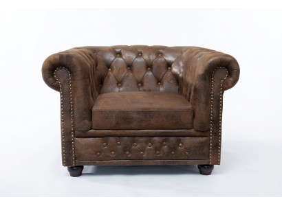 Fauteuil Chesterfield TV Canapé 1 Place Tissu Tissu Canapés Rembourrage