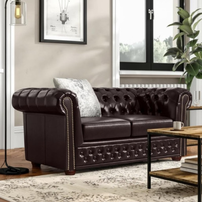 Canapé Chesterfield ensemble 2+1 places, canapé design, canapés rembourrés modernes