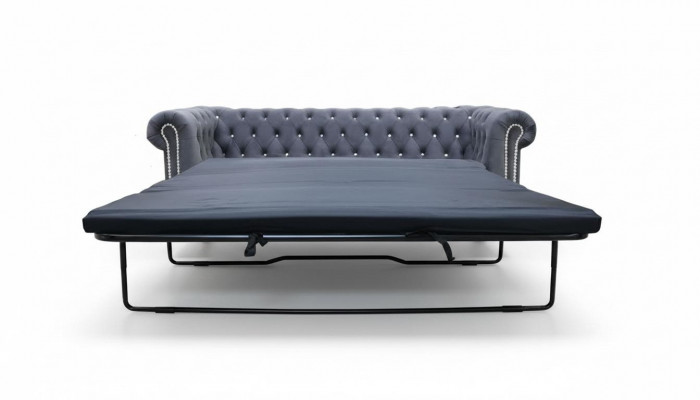 Chesterfield 3 places canapé-lit fonction canapé rembourrage suite canapé-lit