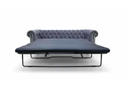 Chesterfield 3 places canapé-lit fonction canapé rembourrage suite canapé-lit