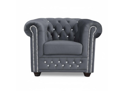 Canapé Chesterfield, fauteuil, canapé TV 1 place, tissu en textile, rembourrage neuf