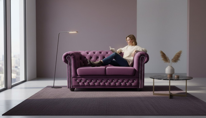 Canapé Chesterfield ensemble 2+1 places Ensemble de canapés design Série de canapés neuf