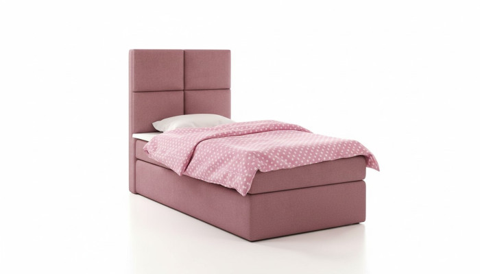 Hôtel Lit Boxspring Lit design bleu Grand rembourrage Lits de mariage de luxe