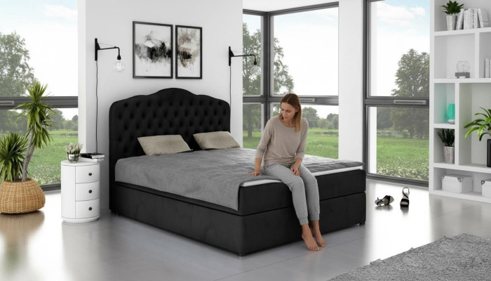 Lit design Chesterfield Lits d'hôtel Doubles Chambre de sommeil de luxe